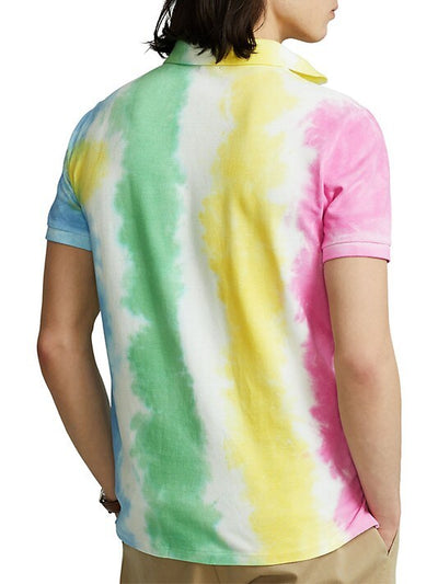 Tie-Dye Cotton Polo Shirt