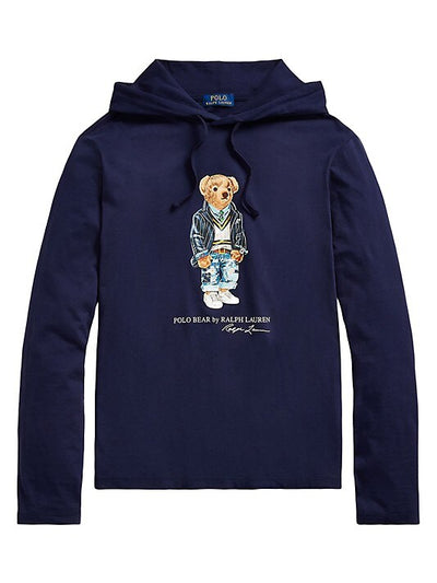 Polo Bear Graphic Pullover Hoodie