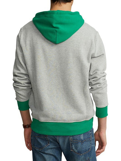 Embroidered Colorblock Hoodie