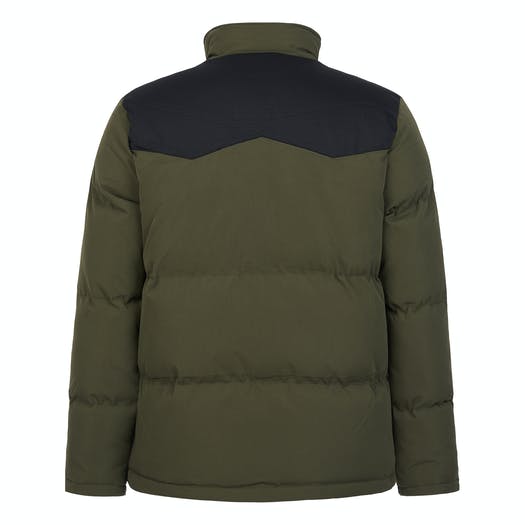 P BEAR CUT AND SEW FUNNEL NECK PUFFER JACKET