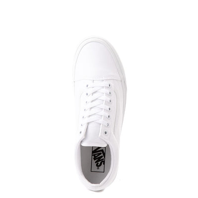 Vans Old Skool Skate Shoe - White Monochrome