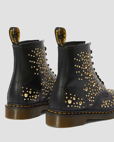 1460 MIDAS SMOOTH LEATHER GOLD STUDDED BOOTS