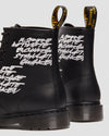 1460 FUTURA EMBROIDERED LEATHER LACE UP BOOTS