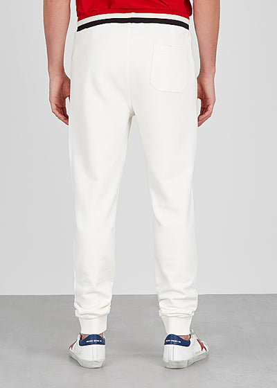 Off-white cotton sweatpants