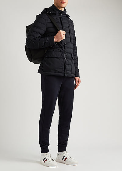 Andreu navy quilted shell jacket