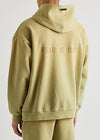 Olive logo hooded cotton sweatshirt