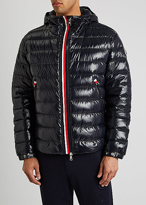 Blesle navy quilted shell jacket