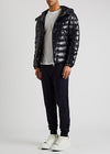 Blesle navy quilted shell jacket