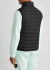 Black quilted shell gilet