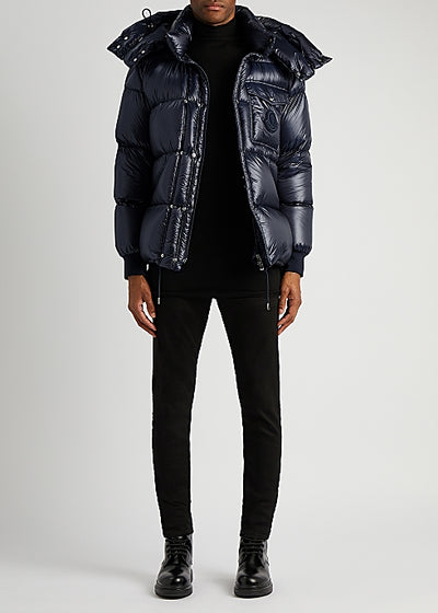 Lamentin navy quilted shell jacket