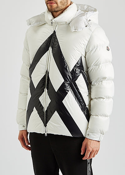 Madawaska white quilted shell jacket