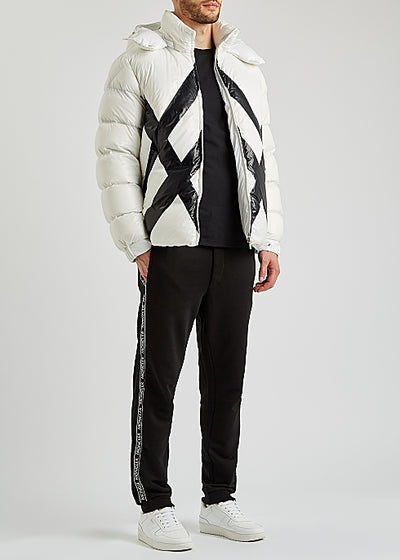 Madawaska white quilted shell jacket