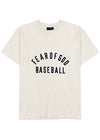 Baseball ecru cotton T-shirt