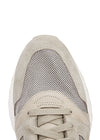 Grey panelled mesh sneakers