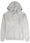 Grey melangé hooded cotton sweatshirt