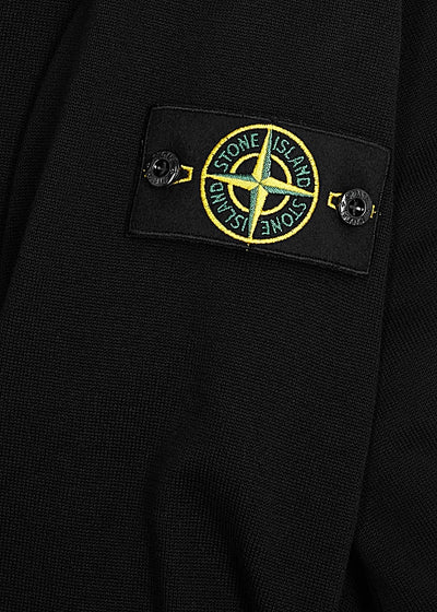 Black logo cotton jumper