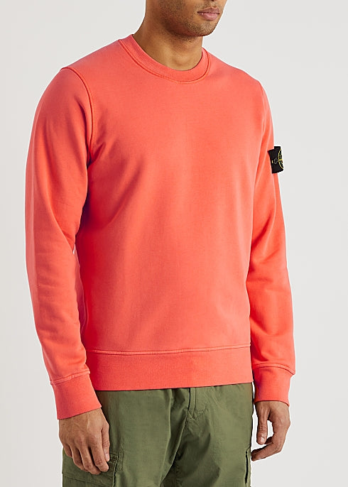 Coral logo cotton sweatshirt