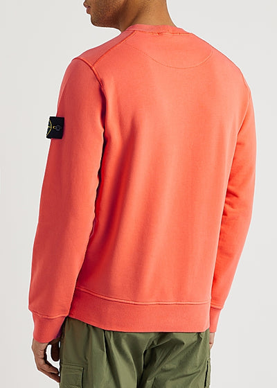 Coral logo cotton sweatshirt