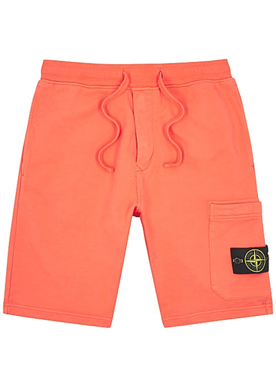 Coral logo cotton shorts