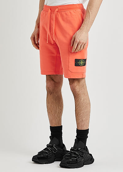 Coral logo cotton shorts