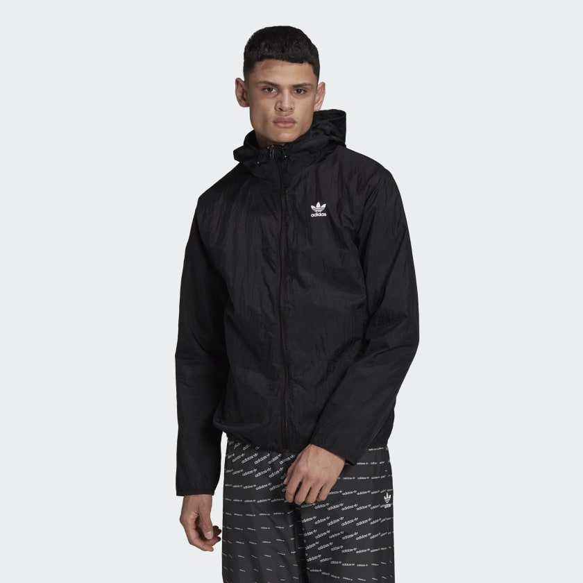 Adidas trefoil windbreaker deals