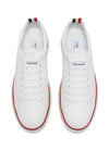 TRICOLOUR WELT DETAIL LEATHER TENNIS SNEAKERS