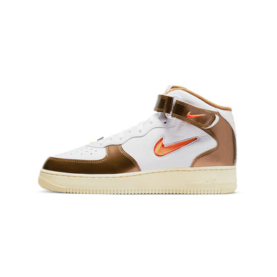 NIKE MENS AIR FORCE 1 MID JEWEL QS ALE BROWN SHOES