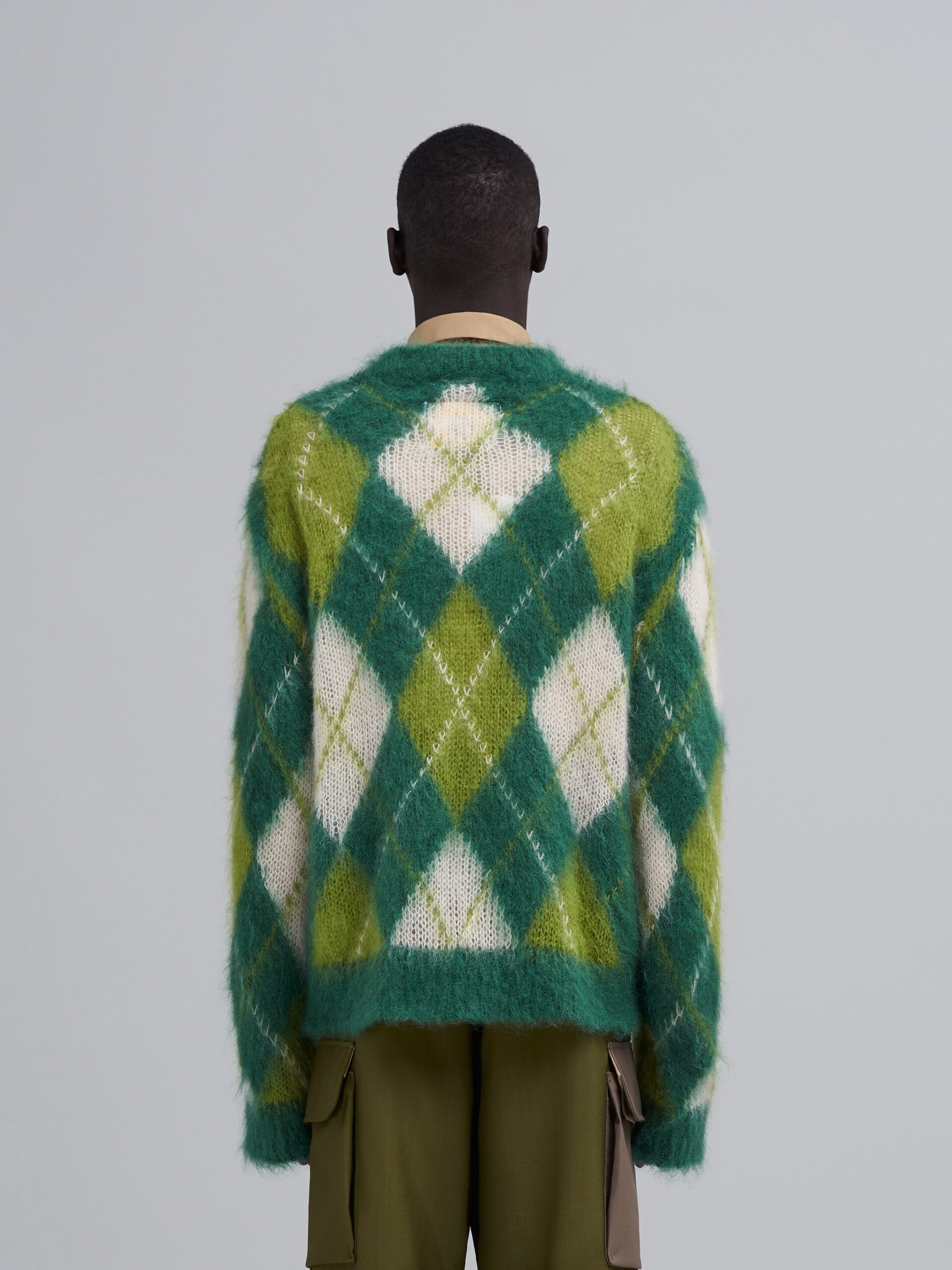 ICONIC MOHAIR ARGYLE SWEATER - minebrooklyn.com