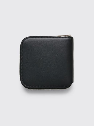 ZIPPERED WALLET BLACK