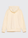 SMALL HEART HOODED SWEATSHIRT PALE YELLOW