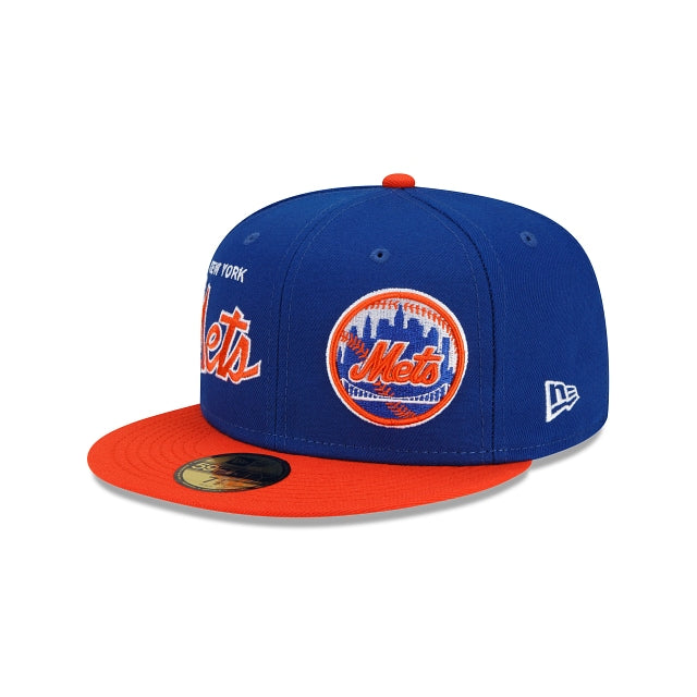 NEW YORK METS DOUBLE LOGO 59FIFTY FITTED